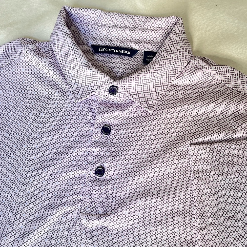 Cutter & Buck Men's Patterned Polo Shirt M